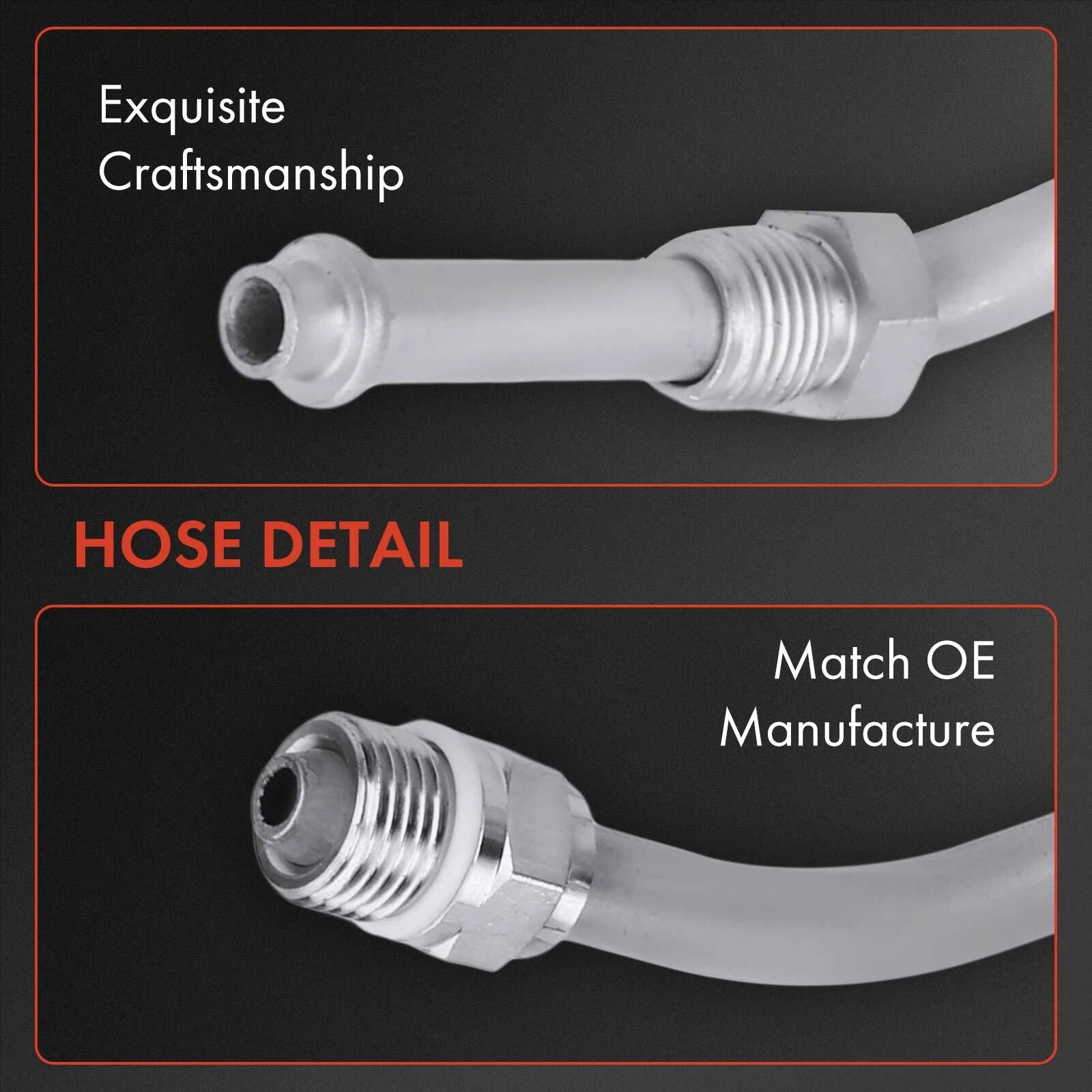 2X Power Steering Pressure & Return Line Hose for Ford F250 Super Duty (2008–2016)