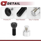 1 Set Anti-theft Wheel Lock Lug Nut Socket M141.25 for BMW