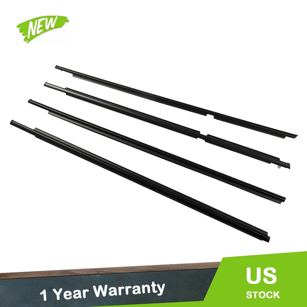Black Outer Window Weatherstrip Molding Trim Seals for Toyota 4Runner (2003–2009)