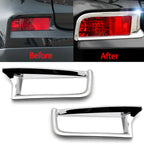 Chrome Rear Bumper Reflector Molding Cover Trim for Honda CR-V (2015–2016)
