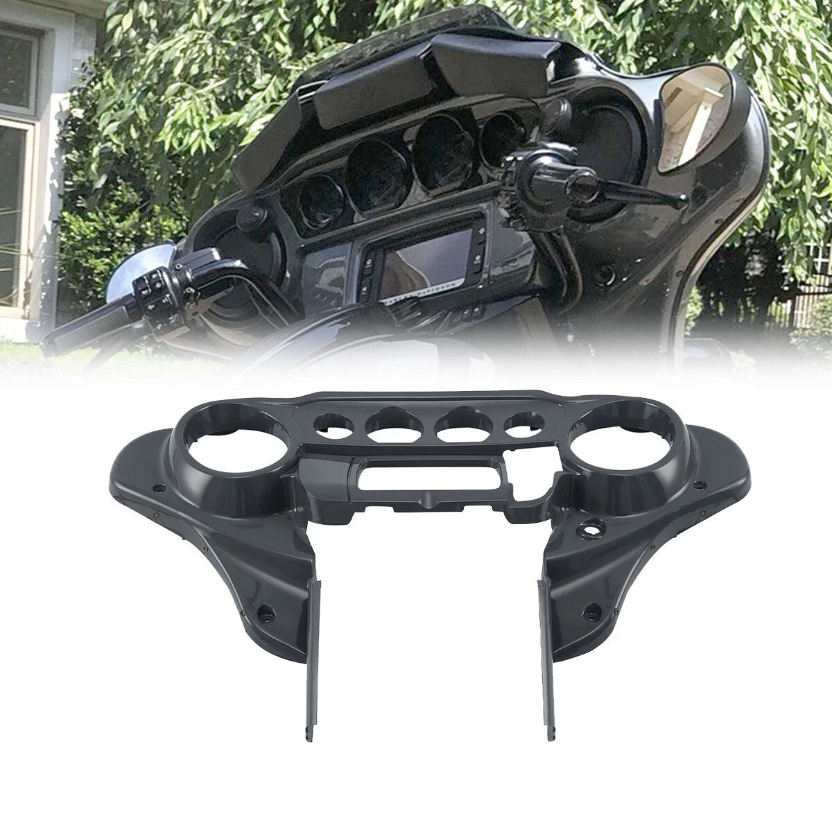 Speedometer Inner Fairing for Harley Electra Glide, Street Glide, Tri Glide (2014–2023) Gunship Gray