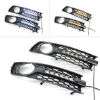 DRL Turn Signal Fog Light Covers for Audi A4 B6 Sedan (2001-2005)