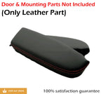 Leather Synthetic Door Panel Armrest Cover for Acura RDX (2007–2012) Red Stitch
