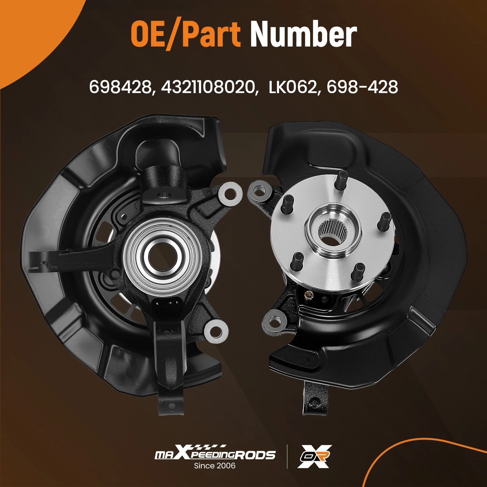 Front Right Knuckle Wheel Hub for Toyota Sienna (2004–2010 AWD)