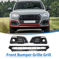 Set of 1 Front Lower Bumper Grille for Audi Q5L (2018–2023) Black Sport Style
