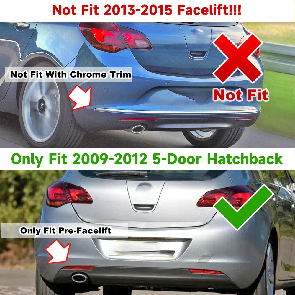 Left Hand Rear Bumper Reflector for Vauxhall Opel Astra J (2009-2012)