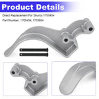 Set of 6 Easy-Off Aluminum Tarp Stops with 12 Clevis Pins for Tarp Use