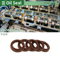 Set of 5 Oil Seal Rotary Shaft Seal FKM Rubber 22x30x4.5mm
