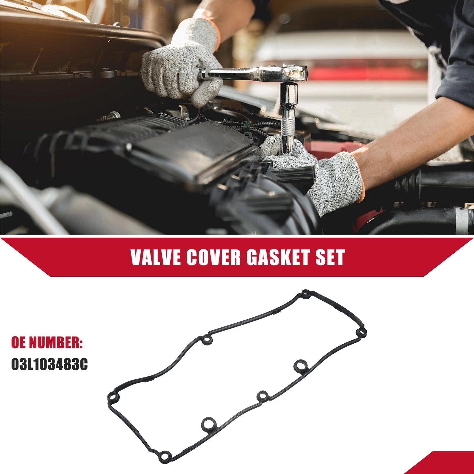 Cylinder Head Valve Cover Gaskets No. 03L103483C for Volkswagen Passat (2012–2014)