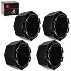 Set of 4 Matte Black Hub Cap Covers #5451374-458 for Polaris Sportsman 570 (2014–2023)