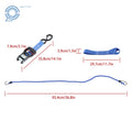 Set of 4 Heavy Duty Ratchet Straps 1.6 Inch x 15 Ft 5208lbs Break Strength