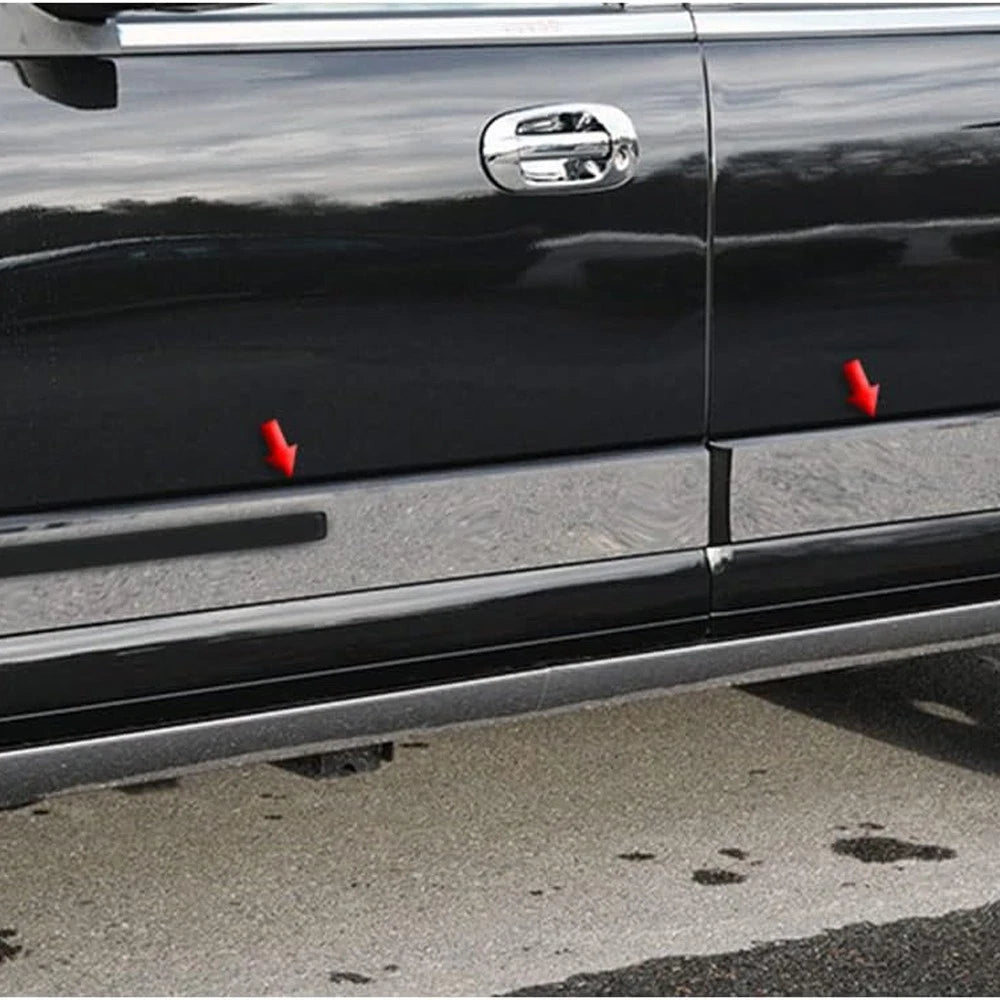 Luxury FX Steel Upper Rocker Panel Trim 4pc for 2015–2017 Ford Expedition Platinum