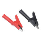 Electrical Test Clips 1 Pair Copper Crocodile Clips with 4mm Banana Socket