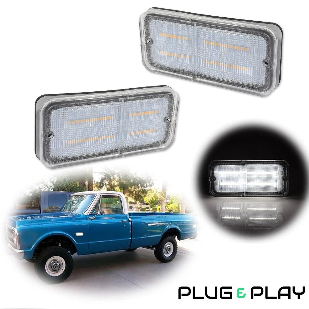 LED Side Marker Indicator Lights for Chevy GMC Truck (1968–1972)