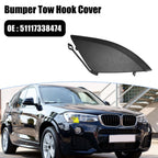 Tow Hook Cover 51117338474 for BMW X3 28iX 35iX (2015–2017) Black