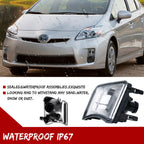 2X Clear Front Bumper Turn Signal Lights for Toyota Prius (2010–2011)