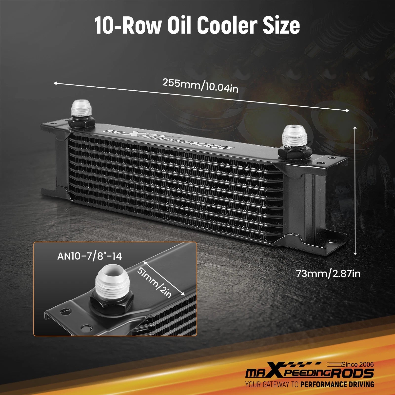 Engine Oil Cooler Kit for Universal Applications (10AN)