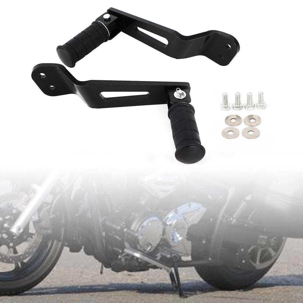 Black Rear Passenger Foot Pegs for Yamaha Bolt XVS950 XVS950R-Spec (2014–2020)
