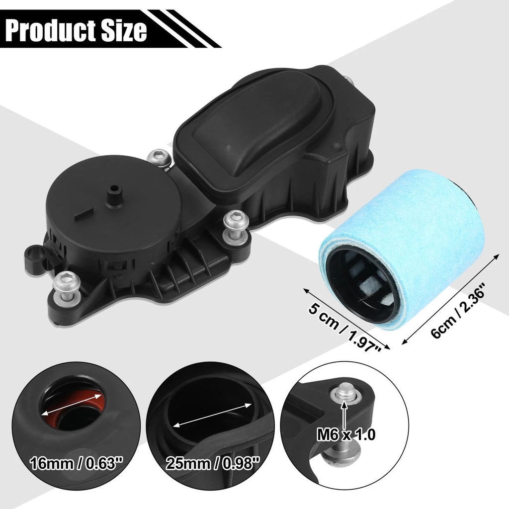 Set of 2 Crankcase Oil Water Separators for BMW 3 5 7 X5 (1998–2005)