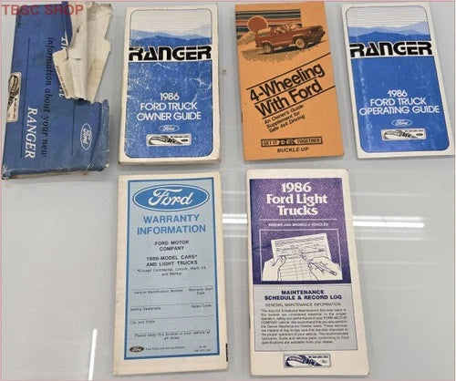 Owners Manual Assembly Kit for Ford Ranger (1986)