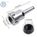 ER40 MT3 3.1" Milling Collet Chuck Tool Holder 1/2-13 UNC TIR .0002"