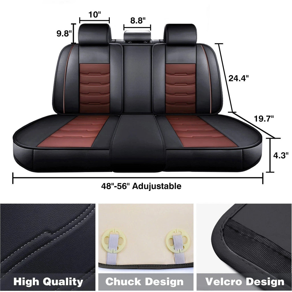 Set of 5 Deluxe Leather Seat Covers for Ford