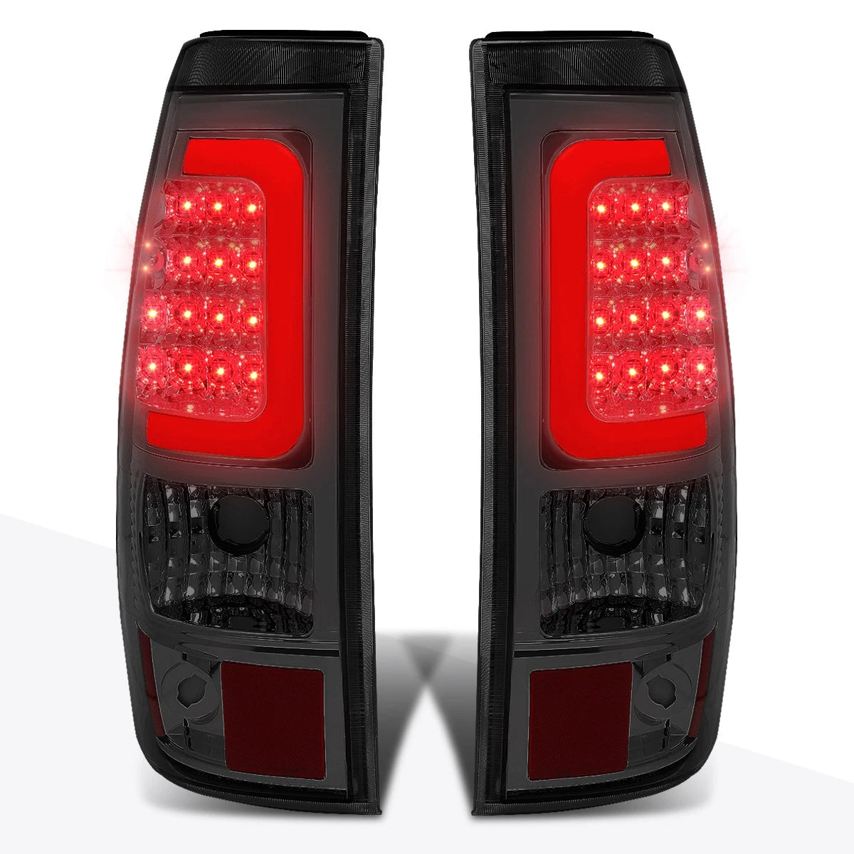 3D LED Bar Tail Light for Chevy Silverado (2003–2007) - Red, Smoked