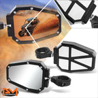 Universal UTV Side Mirrors for Roll Cage Bar Mount (Fits Most Models)