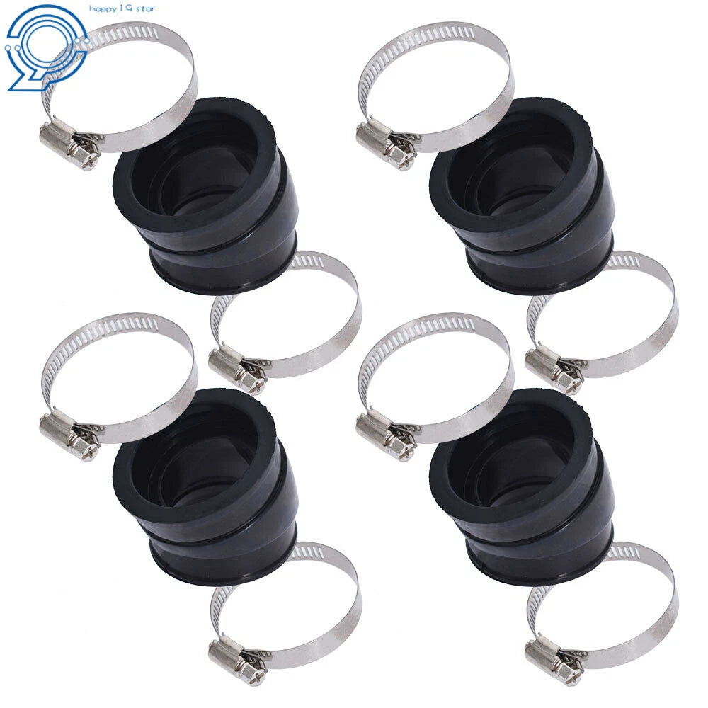 Set of 4 Intake Manifold Carburetor Boots for Suzuki GS750E GS750L GS750T (1980–1983)