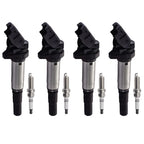 Set of 4 Ignition Coils + 4 Iridium Spark Plugs for Mini Cooper Countryman (2011–2016)