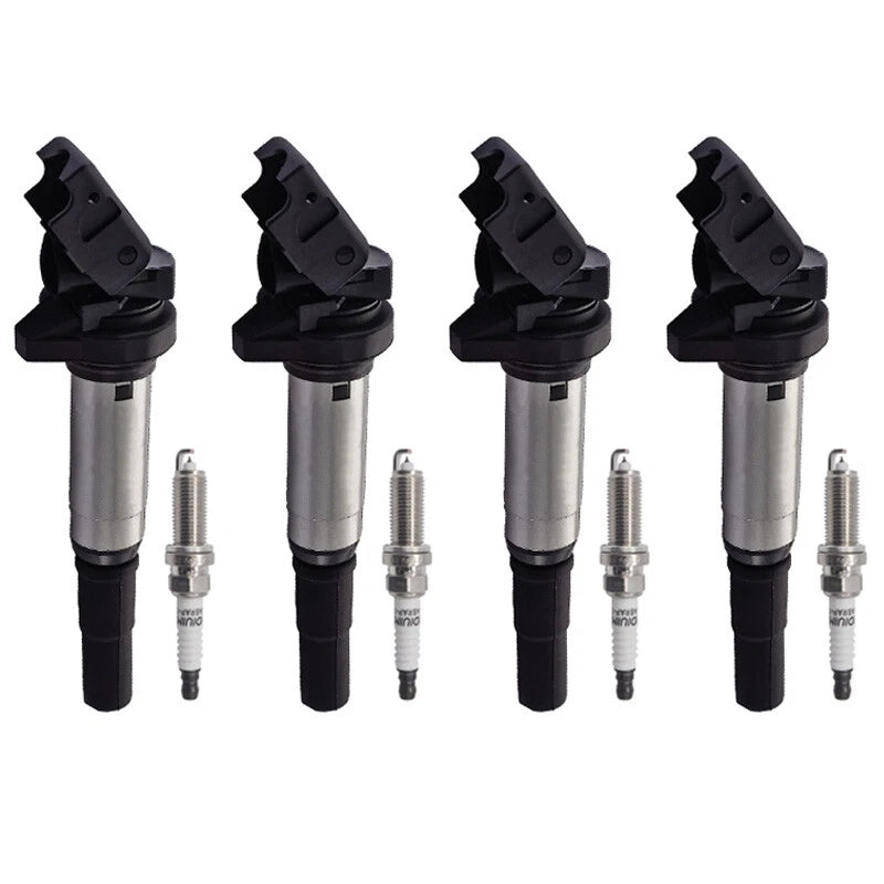 Set of 4 Ignition Coils + 4 Iridium Spark Plugs for Mini Cooper Countryman (2011–2016)