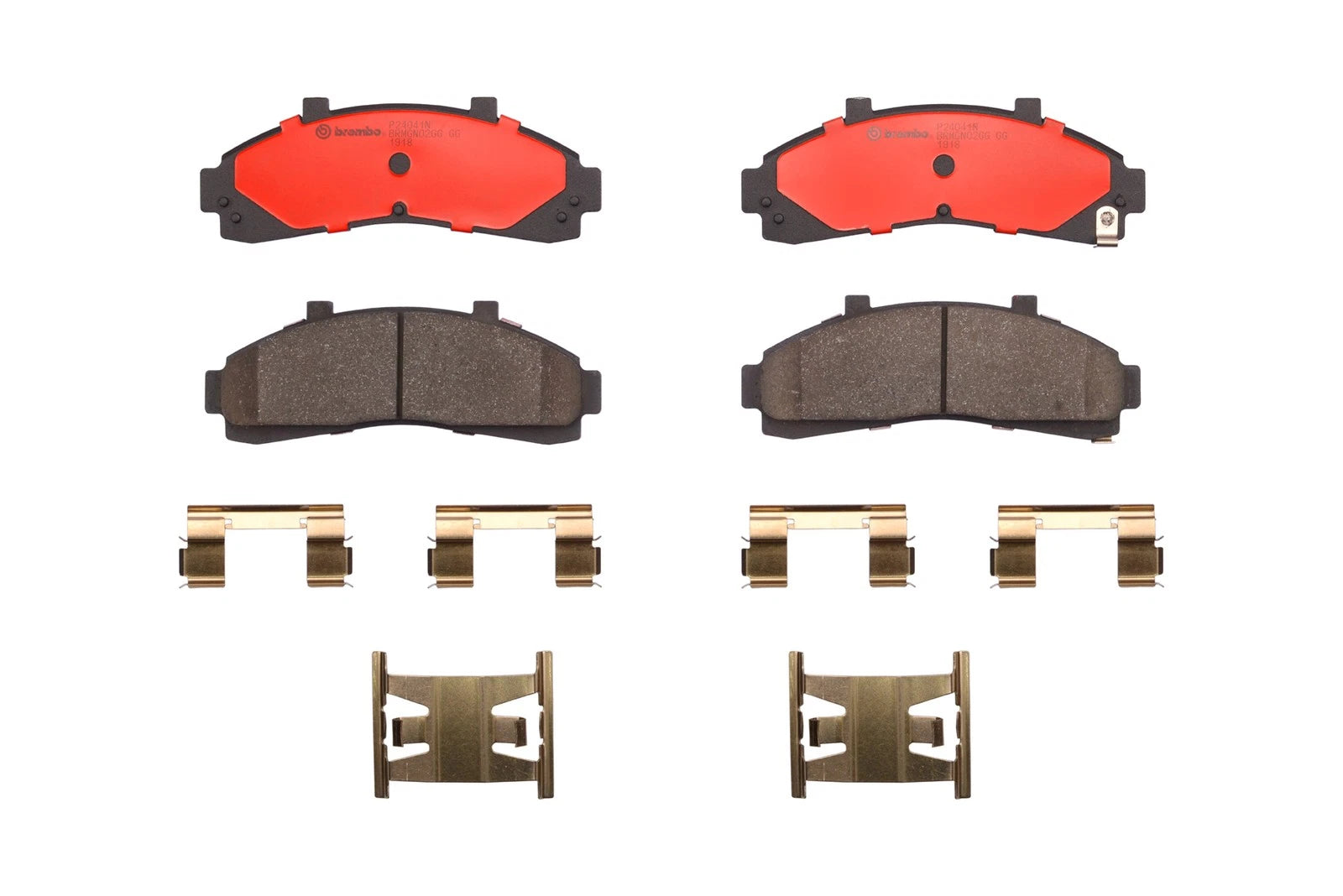 Set of 4 Brembo Front Ceramic Slotted Disc Brake Pads P24041N for Ford Mazda Mercury