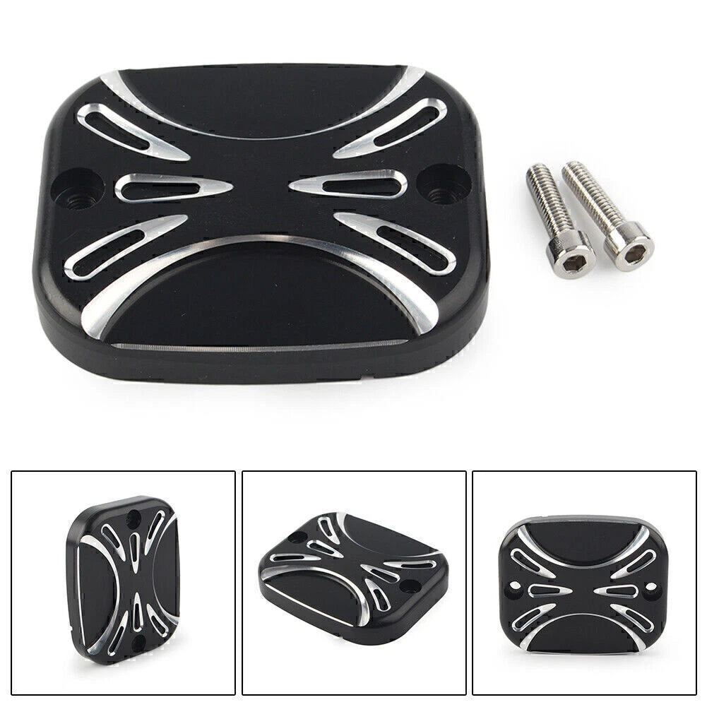CNC Brake Reservoir Master Cylinder Cover for Harley Road King Softail