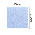 Set of 5 White Scouring Cloths for Vacuum Cleaner Protection Filter