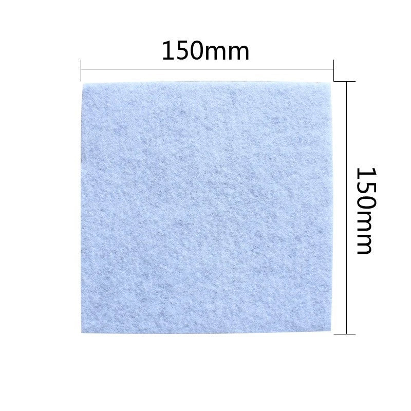Set of 5 White Scouring Cloths for Vacuum Cleaner Protection Filter
