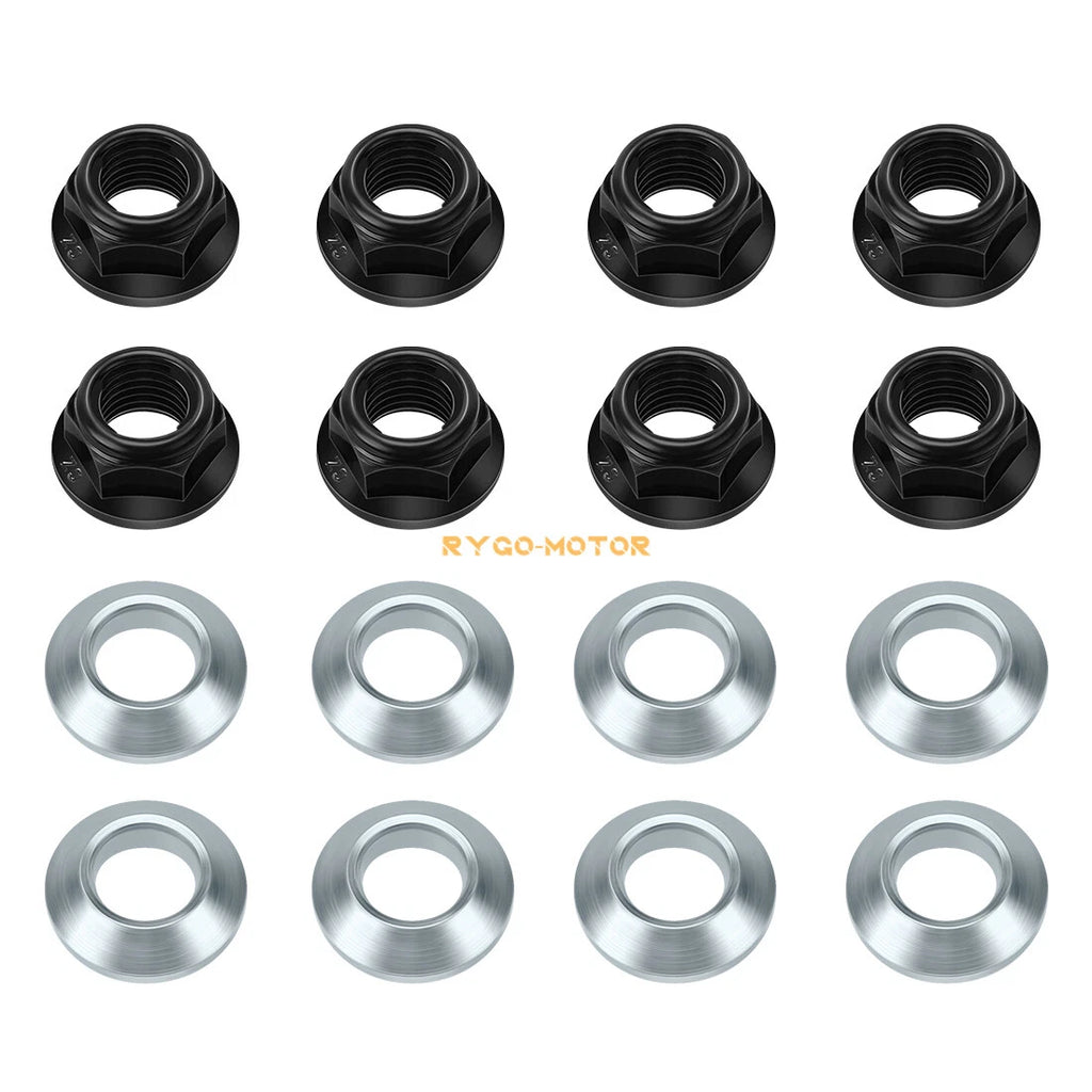 16PCS Wheel Lug Flange Nuts for Yamaha Raptor 660 (2001–2005)