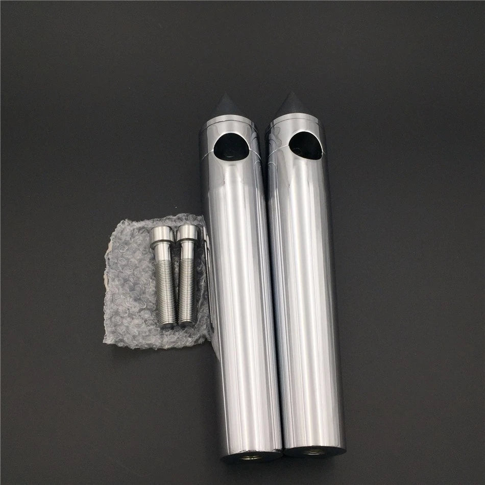 Chrome Motorcycle Risers for 1" Handlebars (8" Rise)