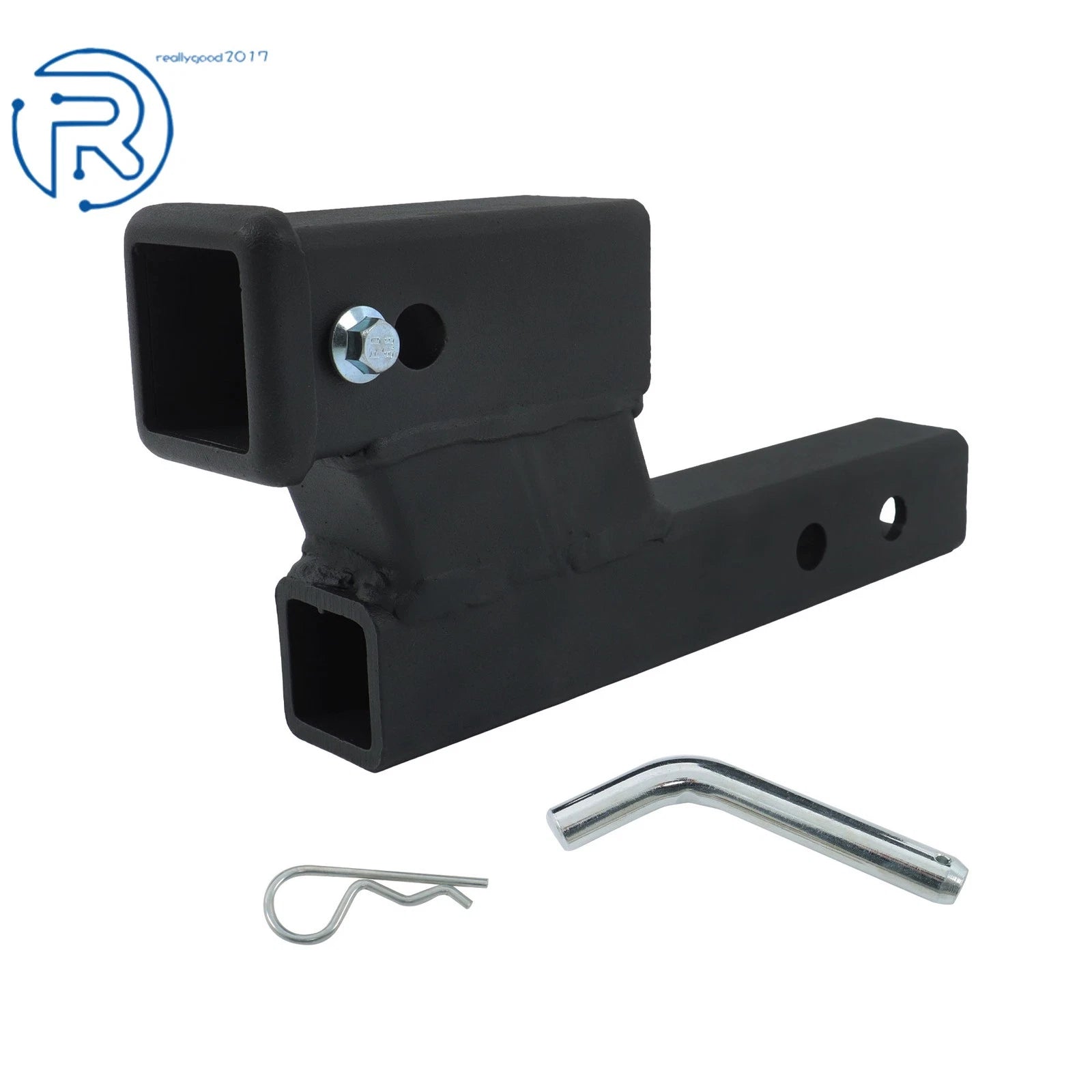 2 Inch Receiver Hitch Extension for Universal Fit (7500LB, 4 Inch Lift Drop)