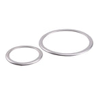 Silver Inner Door Speaker Ring Cover Trim Kit for BMW X6 E71 (2008-2014)