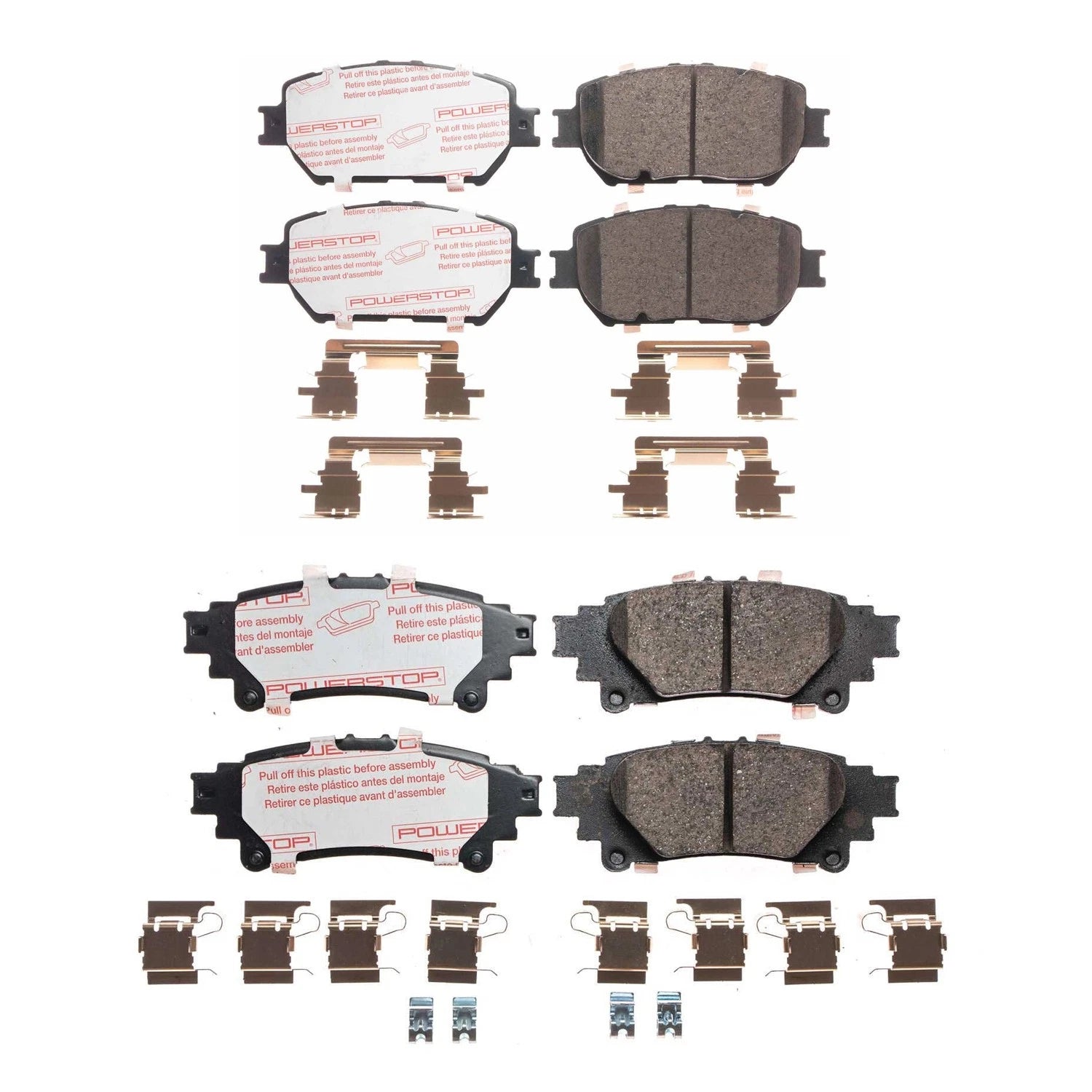 PowerStop 2X NextGen Carbon-Fiber Disc Brake Pad Kit for IS250 RWD (2014–2015)