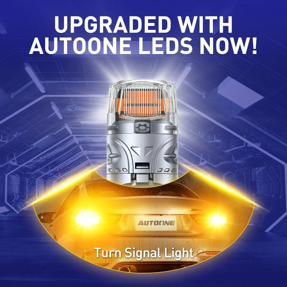 Set of 2 Amber LED Front Turn Signal Light Bulbs for Make Model (YYYY–YYYY)