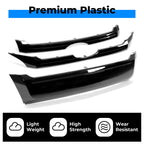 3X Glossy Black ABS Front Bumper Grille Trim Molding for Ford Edge (2011–2014)