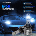 2X NOVSIGHT 9005/HB3 LED Headlight Kit Bulbs 6500K for High/Low Beam