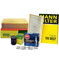 Set of 4 NGK Spark Plugs & Mann Filters Ignition Tune Up Kit for Audi A4 (1996–2001)