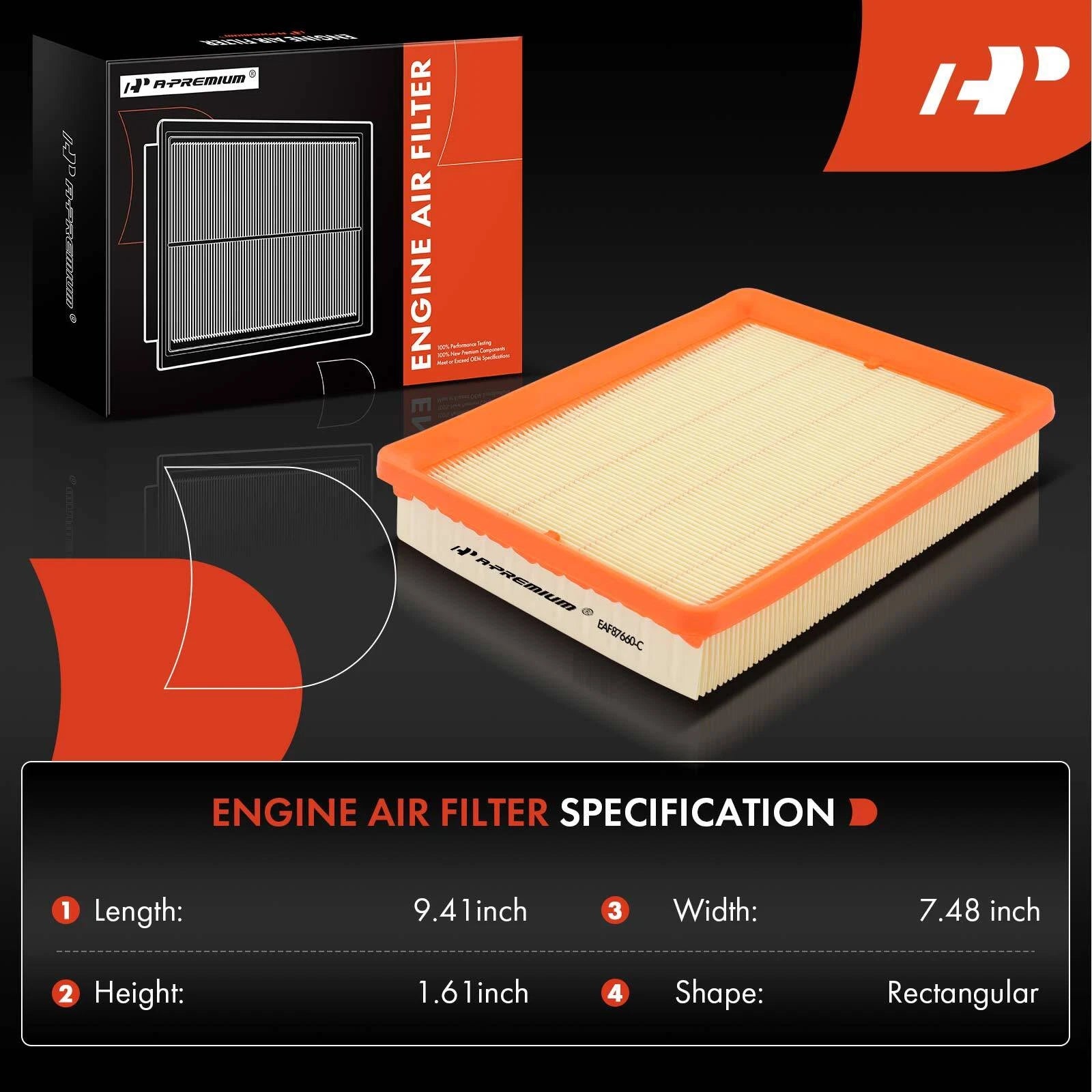 Engine Air Filter for Hyundai Sonata (1999-2005) Kia Optima (2001-2006)