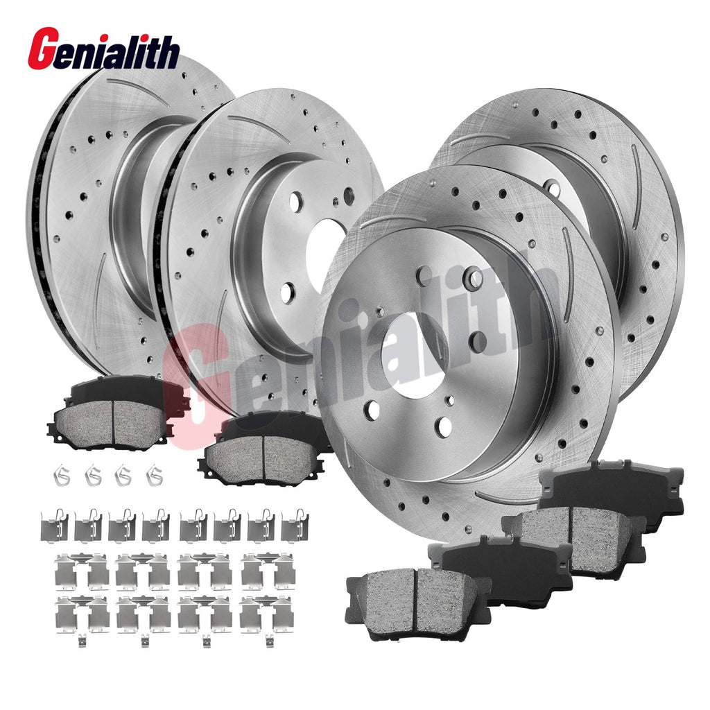 Front Rear Brake Rotors & Ceramic Brake Pads for Lexus HS250h Toyota RAV4 (2006–2018)