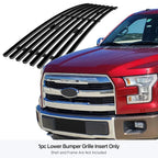 Black Lower Bumper Billet Grille Insert for Ford F-150 (2015-2017)