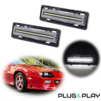 Clear White LED Front Side Marker Lights for Pontiac Firebird (1982–1992)