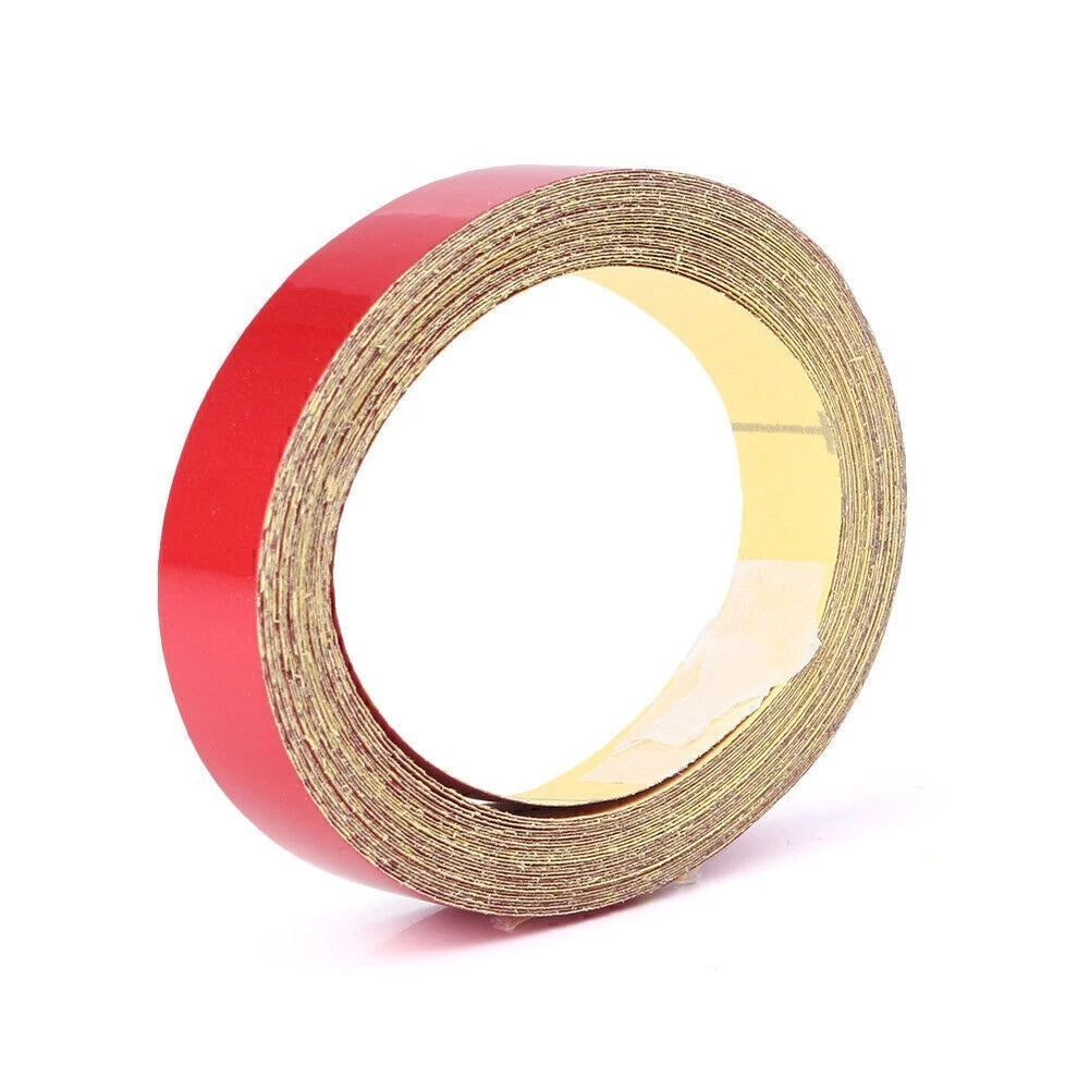 Reflective Sticker Tape Body Stripe for DIY (16.40ft x 0.39in) Red