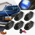 5Pcs Cab Roof Running Light with Switch Smoked Blue LED for F-Series (1980–1996)
